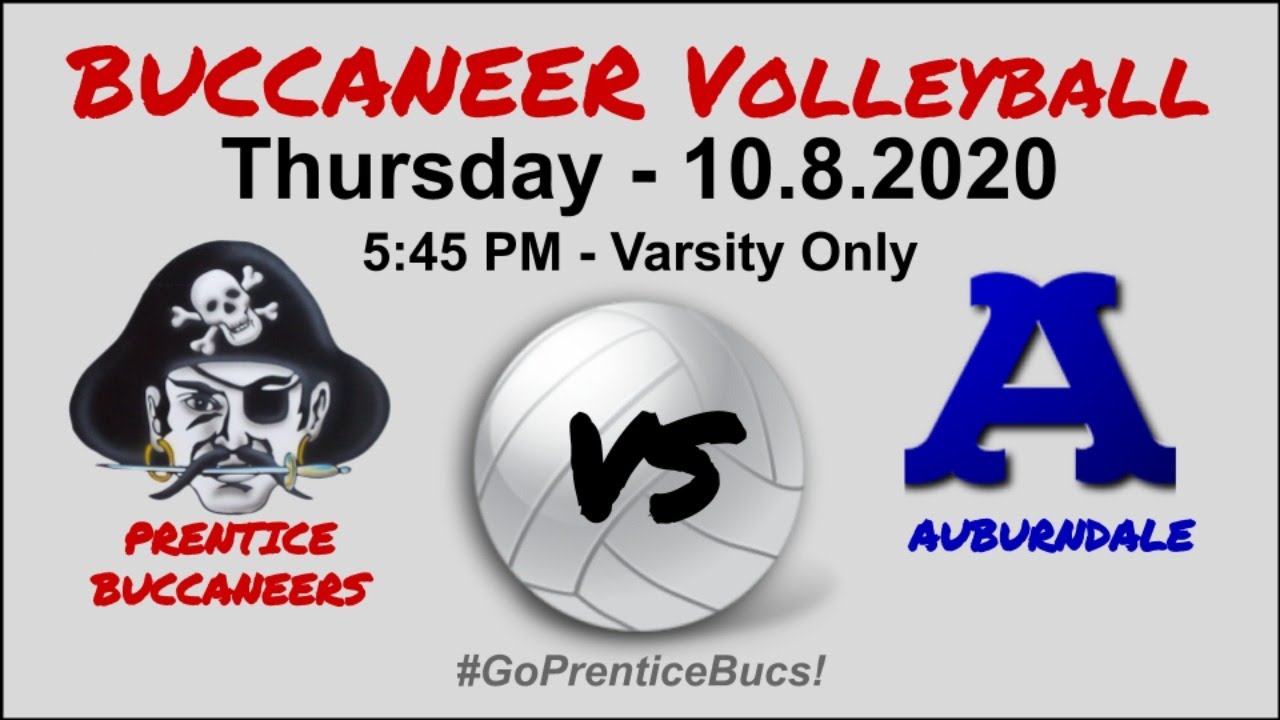 🏐HS Volleyball Prentice vs Auburndale 10.8.2020 545PM VARSITY ONLY YouTube