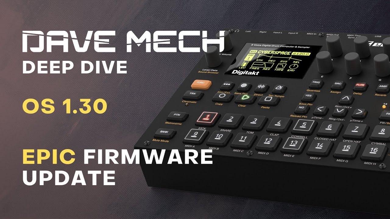 Elektron Digitakt 1.30 adds tons of new sound features - guide to