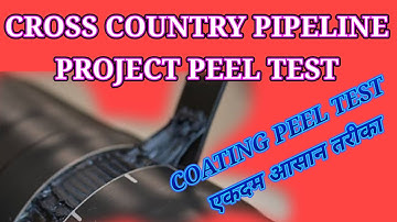 Pipeline coating peel test