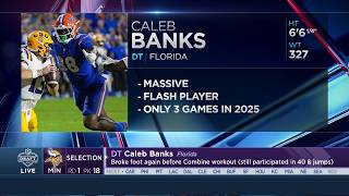 Minnesota Vikings Select DL Caleb Banks With No. 18 Pick In 2026 NFL Draft