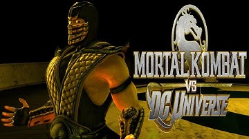 Mortal Kombat Vs DC Universe - Scorpion Playthrough - Very Hard (DC Universe)