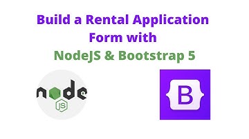 Build a Rental Application Form - NodeJS & Bootstrap Tutorial