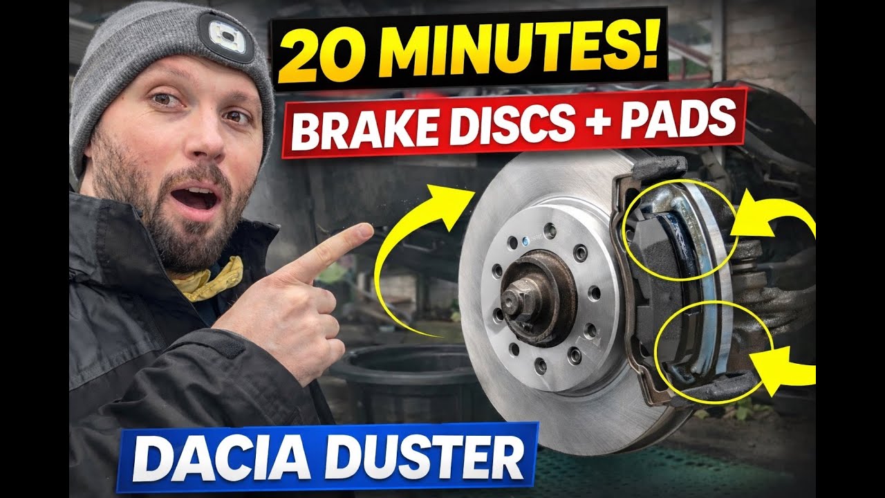 How to change the brake disks and pads on a  Dacia Duster in 20 minutes!!!