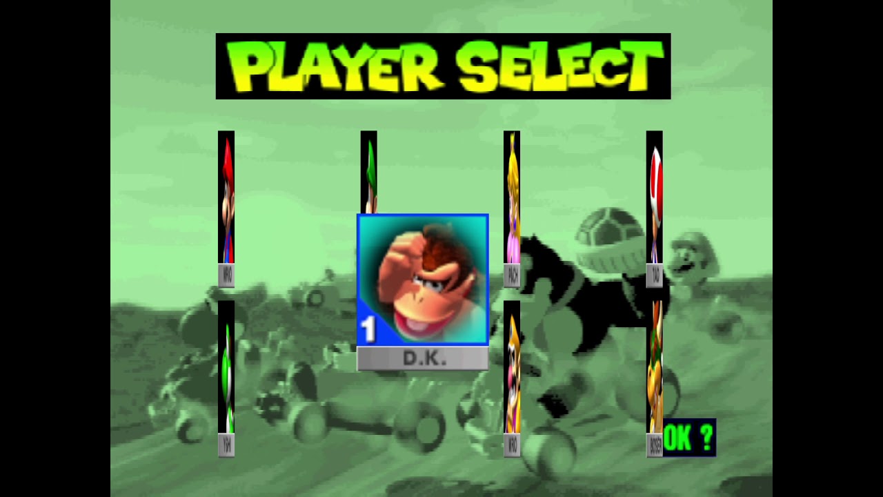 Mario Kart 64 - Select Character (With Voices)
