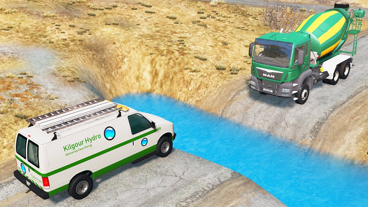 Cars vs Deep Water #2 - BeamNG.Drive | aGameSpot
