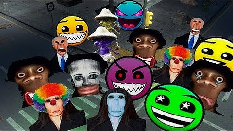 Biden, Geometry Dasah, Clown Aughhhh and Rosalia Smurf Cat ¡¡¡ #garrys_mod Nextbot ¡¡¡  (Gmod)