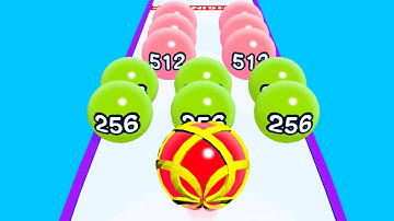 Ball Run 3D: Number Merge 2048 Asmr ! All Levels Gameplay Level (45-49) android, ios