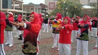 Bangun Pemuda Pemudi Senam bersama KORNI dlm rangka HUT.Kab.KRW ke 389.KCP Sabtu 17/9-2022