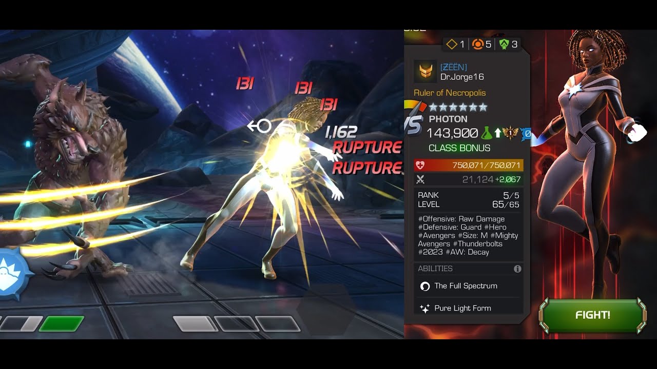 It's Wolfin' Time - Ascended Photon Boss, High Energy Diet Hulkling & Biohazard Nick Fury