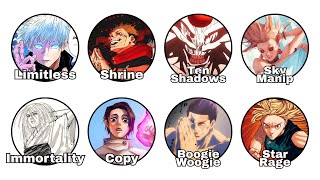 SEMUA Cursed Technique Penyihir Dijelasin dalam 24 Menit! | Jujutsu Kaisen