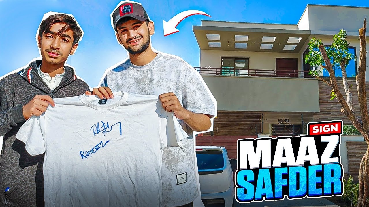Maaz Safder Signed My Tshirt!😱 - YouTube