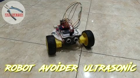 Cara membuat robot avoider dengan arduino nano,L298N dan ultrasonic sensor HC-SR04