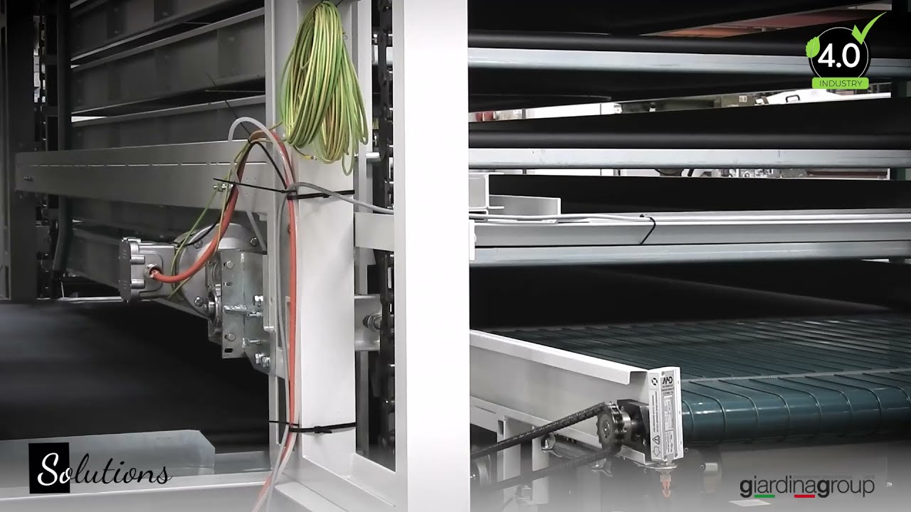 "GVt3C": 3 chambers belt trays vertical oven