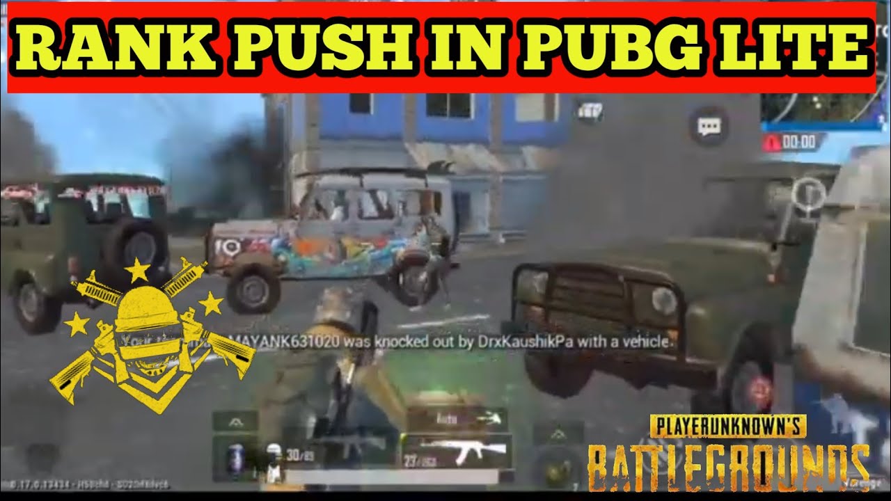 PUBG MOBILE LiTE GAMEPLAY || Rank push crown to Conqueror - YouTube