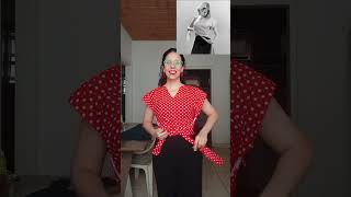 I Made The Viral Vintage Wrap Top from Pinterest, Check It Out #sewing #vintagestyle #handmade
