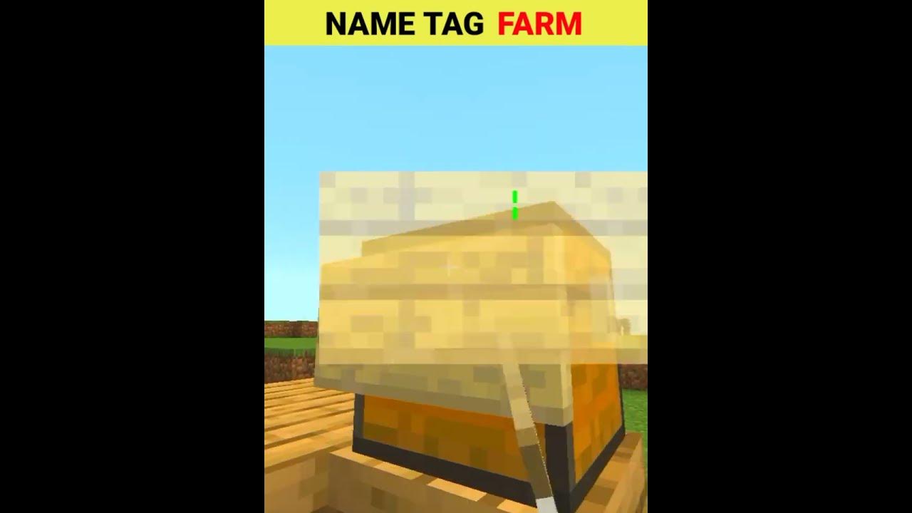 Minecraft name tag hacks ! Minecraft name tag farm shorts minecraftshorts YouTube