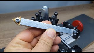 Making Mini Lathe Cutter and Holder - Mini Torna Kesme Kalemi Yapımı