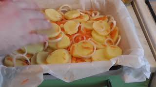 Скумбрия с картошкой в духовке Скумбрия с картошкой в духовке