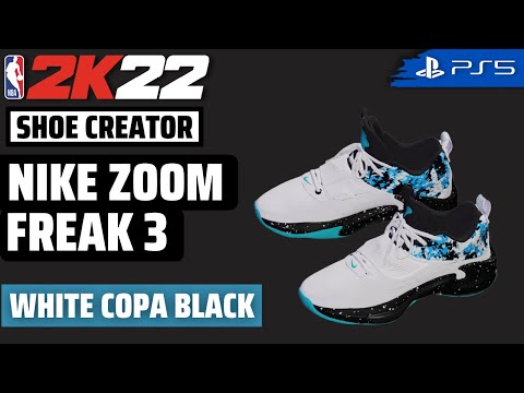 NBA 2K22 Shoe Creator - Nike Zoom Freak 3 White Copa Black | PS5 смотреть онлайн