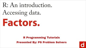 14 - Factors in R | R Programming Tutorial - Learn the Basics of Statistical Computing
