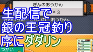 ポケモン 銀の王冠釣りたい 序にダダリン サンムーン 釣り配信 Youtube