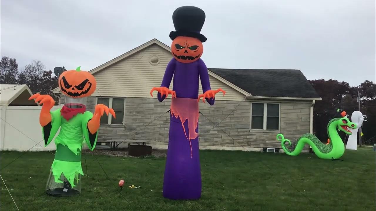 2022 updated Halloween inflatable display daytime YouTube