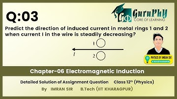 Ch06Q03 Electromagnetic Induction (Assignment) Solution