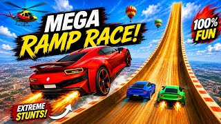CAR RACING STUNT, CAR STUNT GAMEPLAY Video, NICE video IMPOSSIBLE CHALLENGE STUNT RACE. screenshot 3