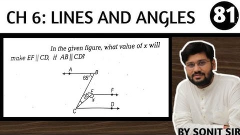 81| in given figure what the value of x will be make a parallel to CD if ab parallel to cd ? |