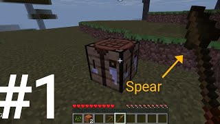 Finally made spear in mojo launcher(very laggy🥵)  #minecraftsurvival #mojolauncher #viral
