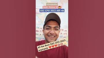 All the Best SSC CPO 2023 aspirants❤🎯| SSC CPO strategy #ssc #ssccpo #delhi_police_si #shorts #viral