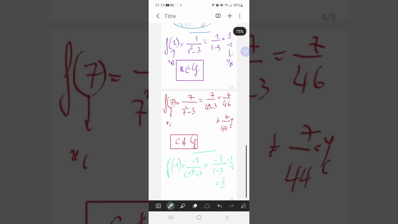 La représentation graphique d'une fonction