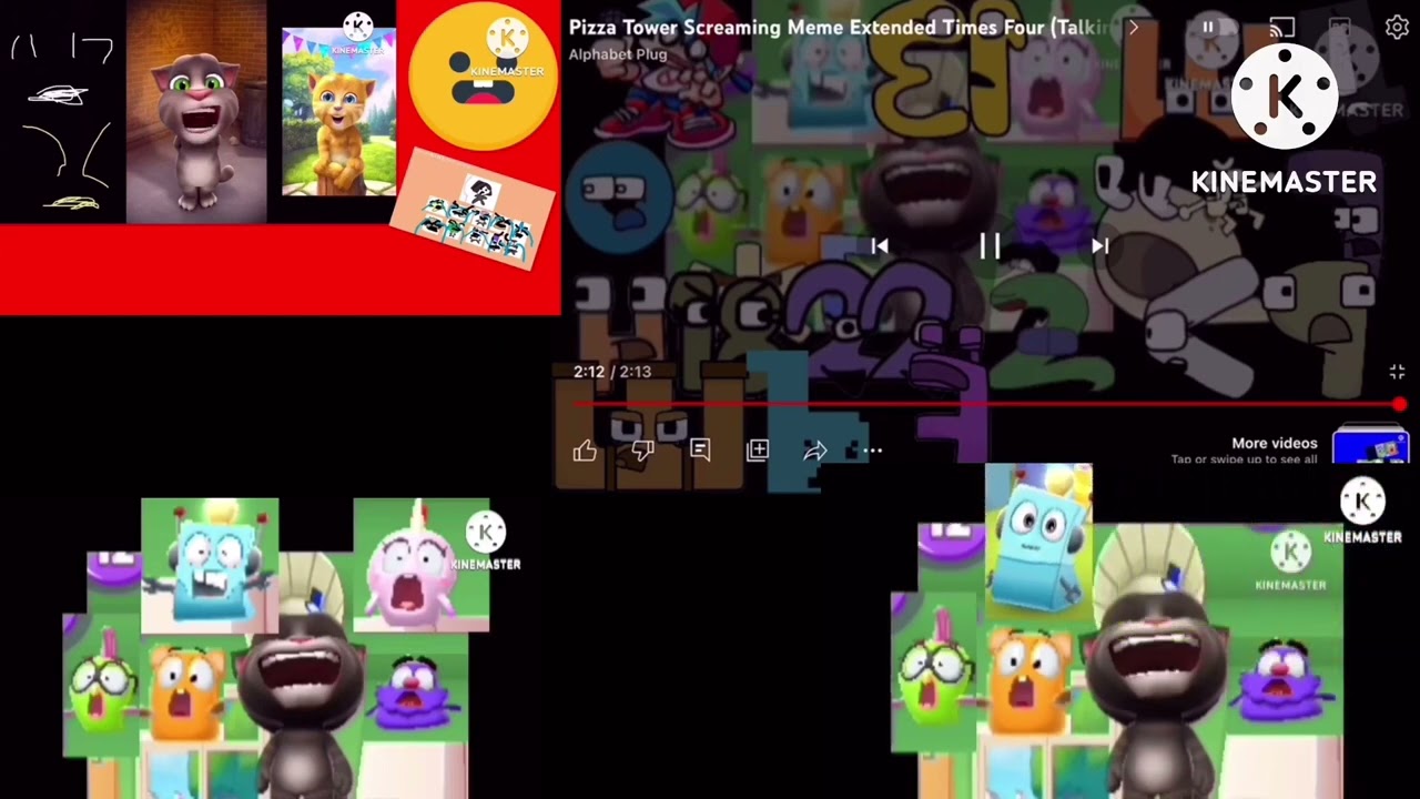 Pizza tower screaming meme extended (times fourteen) (talking tom