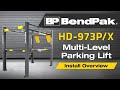 Bendpak973px triple stacker install overview