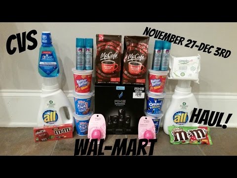 CVS COUPON DEAL HAUL WALMART!!  11-27-12-3