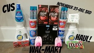 CVS COUPON DEAL HAUL WALMART!!  11-27-12-3