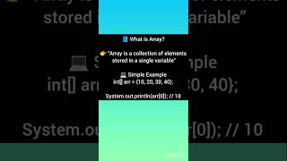 Arrays...? || learn Java || #java #trending