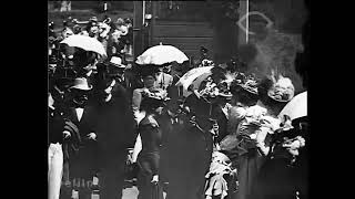 1899 - Aankomst der vredesconferentie te Haarlem, 4 juni 1899 - Emile Lauste (Nederlandsche Biograaf