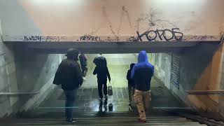 Graffiti bombing in Ekaterinburg city. Tagging and Trowups. Lifestyle. Rebel813 2023.