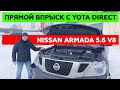 Установка ГБО на NISSAN ARMADA/PATROL. 8 цилиндров, Непосредственный впрыск.