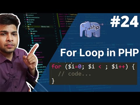 For loop in php | php tutorial for beginners full - 24 | php tutorial | php full course #php