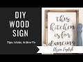 DIY Wood Sign | How to make a Wood Sign | Farmhouse Sign | Handcrafted Wood Sign Tutorial