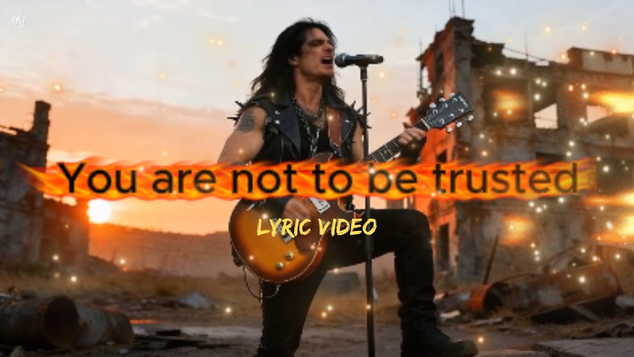 Bled Dri -Not to be Trusted (lyric video). Hard rock blues heavy metal groove riffs music video.