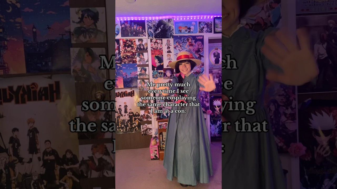 The jaw dropped and point method too 😹 Tysm for 1k! #howlsmovingcastlecosplay #sophiecosplay