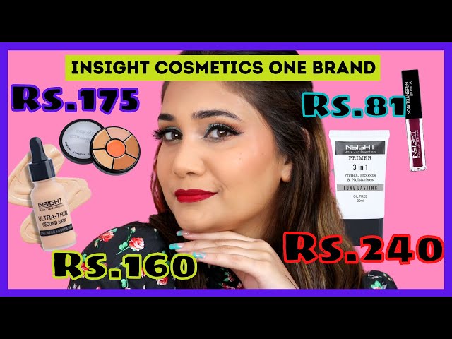 i tilfælde af Søg idiom Insight Cosmetics One Brand Makeup + Review / So Affordable / Nidhi Katiyar  - YouTube