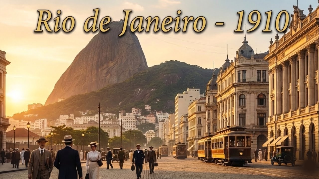 Rio de Janeiro nos anos 1910 (Reconstrução por IA)