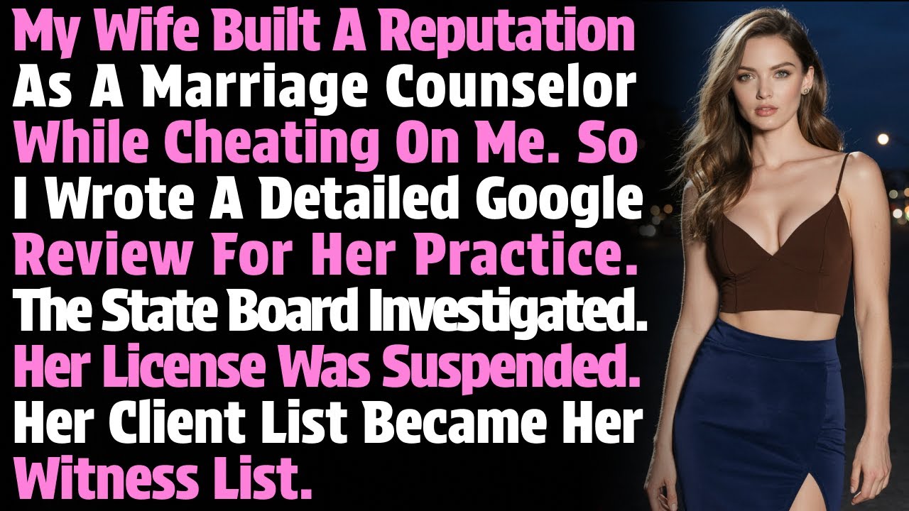 My Wife Built A Reputation As A Marriage Counselor While Cheating On Me. So I Wrote A Detailed...