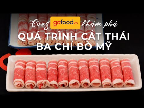 Video Cắt thịt ba chỉ bò Mỹ- GOFOOD.Vn 413 Thuỵ Khuê - youtube