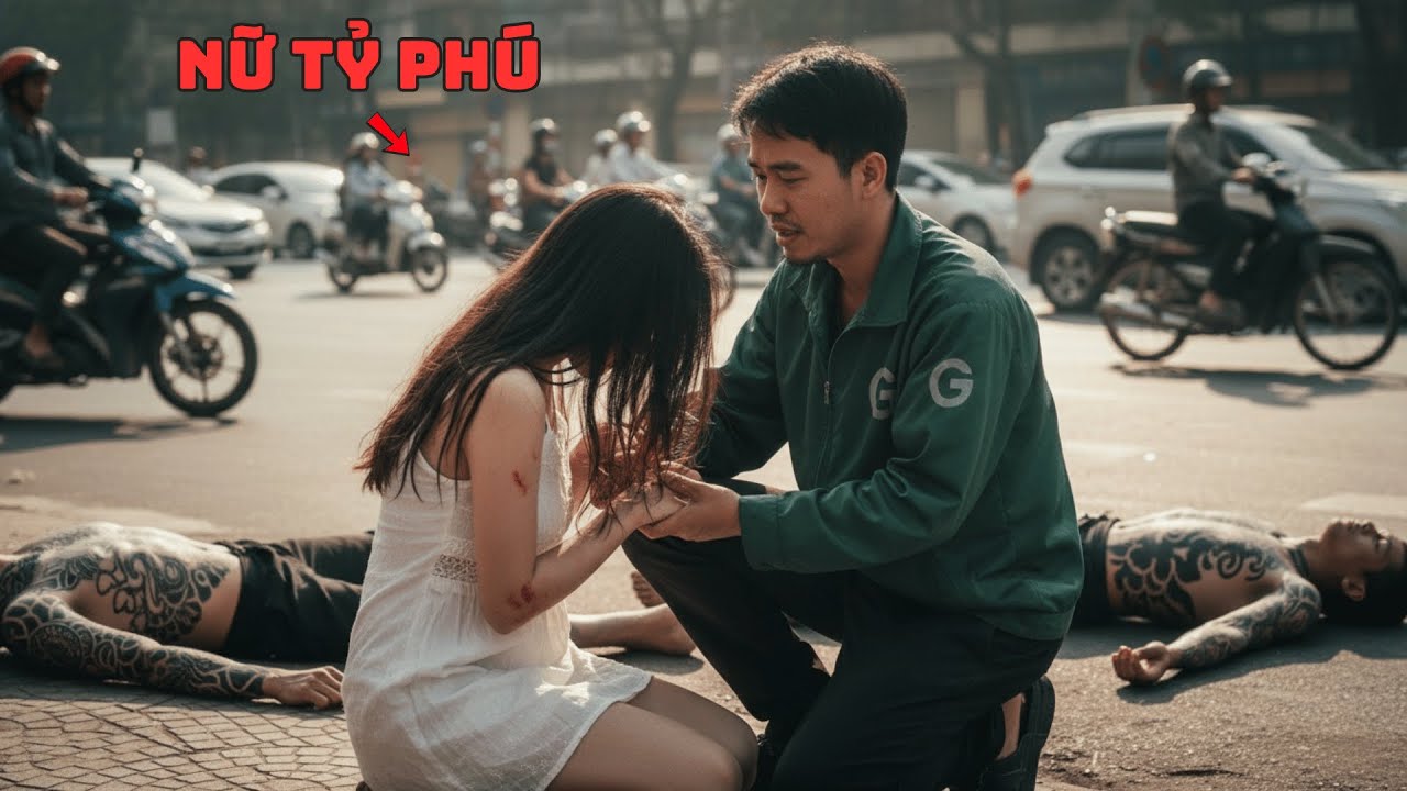 Phố Đông Náo Loạn Khi Anh Xe Ôm Một Mình Đối Đầu Băng Cướp Có Súng Cứu Nữ Tỷ Phú
