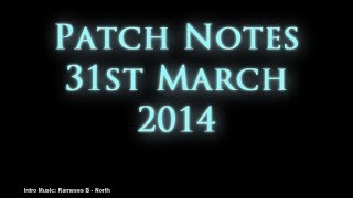 RSPatch: Patch Notes - 31st March